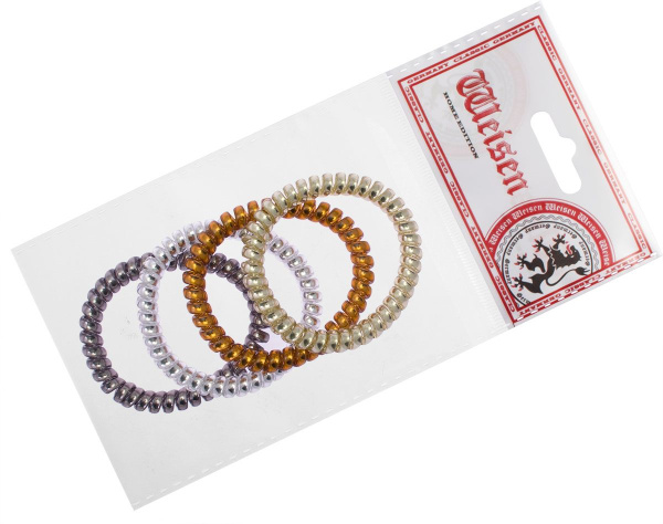 Фото Резинки для волос Weisen WSKG-277 mix midi пружинки, 4 шт. (Резинки)