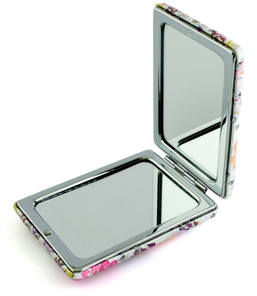 Фото Зеркало компактное Weisen WSPK-131-2 Судьба, прямоугольное, 8,5х6,2 см (Зеркала карманные)