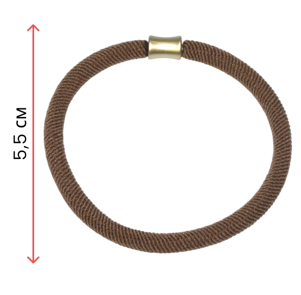 Фото Резинки для волос Weisen WSNA-1217-3 коричневые, 2 шт (Резинки)