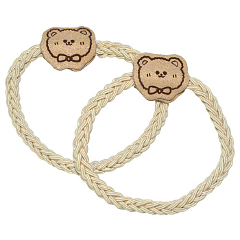 Резинки для волос Weisen WSAN-2277 Тедди, молочные, 2 шт.