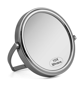 Зеркало Weisen WS-12010-CHR настольное, хром,10Х-увеличение. d 10 см, h 12 см