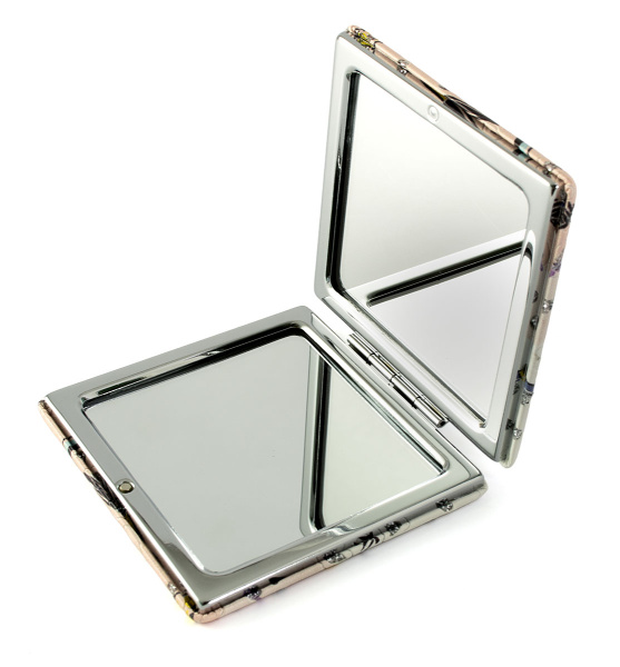 Фото Зеркало компактное Weisen WSPK-144-3 Make-up, квадратное, 7,2х7,2 см (Зеркала карманные)