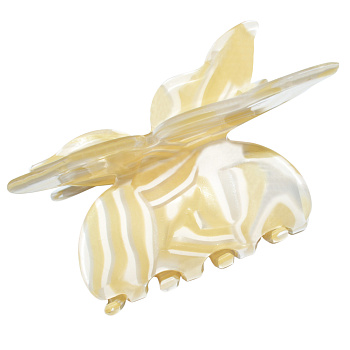 Заколка-краб для волос Weisen WSRJ-843 Бежевый перламутр, серия Бабочка, 1 шт.