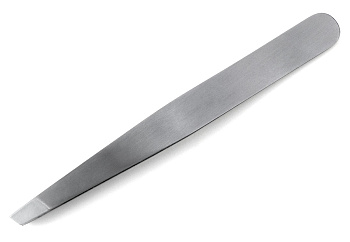 Пинцет Weisen NGHM-003A скошенный, матовый, 9,5 см