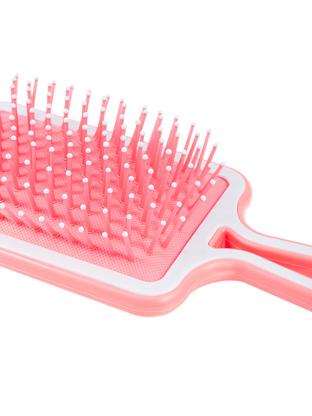 Фото Расческа для волос Weisen WS-2022-3 массжная, квадратная, светло-розовый/лаванда, 23,5 см (Расчёски и щётки)