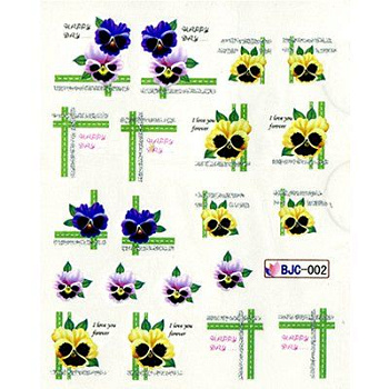 Слайдер-дизайн для ногтей Yoko Y SD-BJC 002