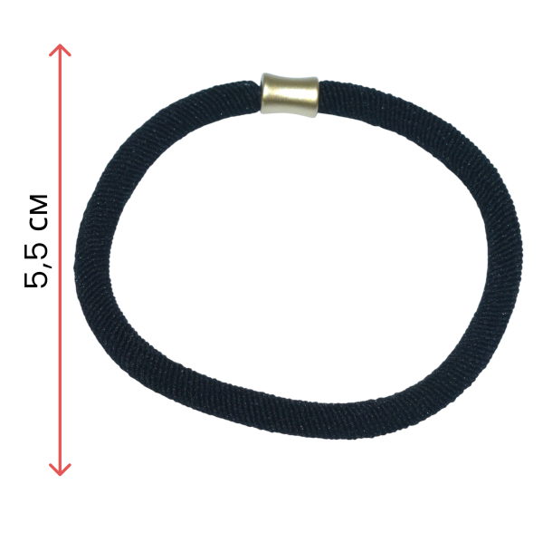 Фото Резинки для волос Weisen WSNA-1217-5 черные, 2 шт (Резинки)