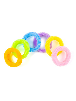Резинки для волос Weisen WS-157-1 mini, мультицвет, 6 шт.