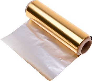 Фольга парикмахерская Dewal 02-25-Gold золотая 16 мкм, 25 м