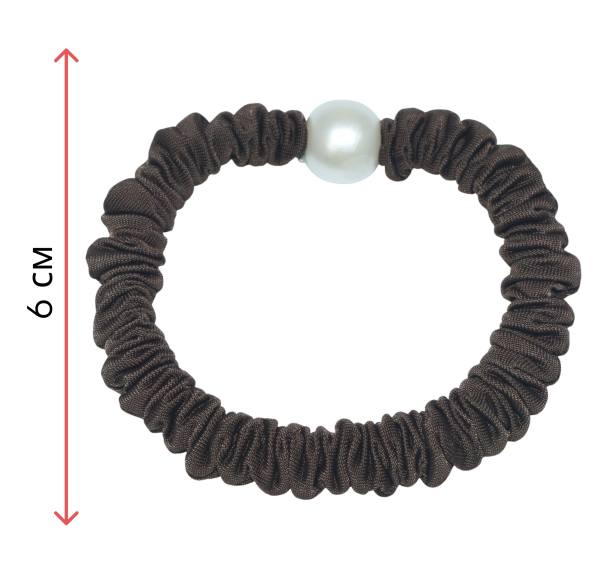 Фото Резинки для волос Weisen WSRJ-1245-2 с жемчужиной, мокко, 2 шт. (Резинки)