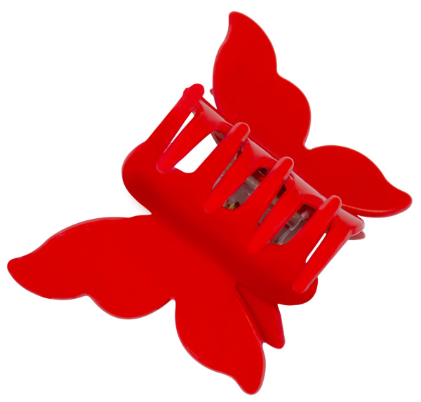 Фото Заколка-краб для волос Weisen WSRJ-843 Красный, серия Бабочка, 1 шт. (Заколки)