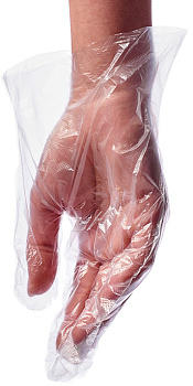 Перчатки Medicosm 121420 полиэтиленовые одноразовые L, 100 шт.