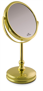 Зеркало Weisen HIC-1059E Gold, настольное, 5X-увеличение, h 17 см.