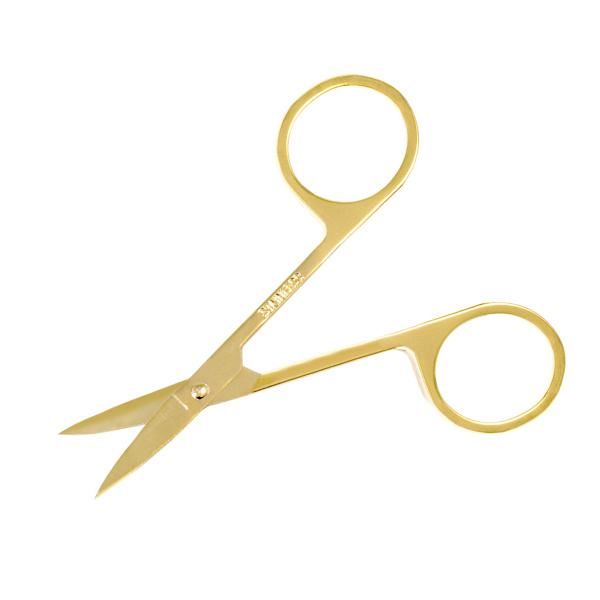 Фото Ножницы для ногтей Weisen WSK-945 Gold изогнутые, 9 см (Ножницы маникюрные)