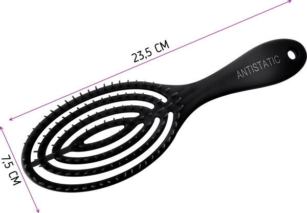 Фото Расческа продувная Weisen WS-2021E черная (Расчёски и щётки)