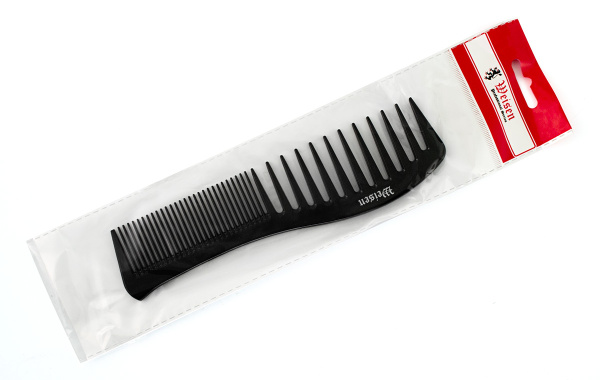 Фото Гребень Weisen ABS-04039 Black Волна комбинированный, 19,3 см, черный (Гребни)