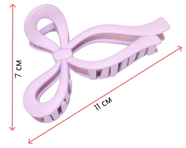 Фото Заколка-краб для волос Weisen WSRS-1105 Лаванда, матовый, 1 шт. (Заколки)