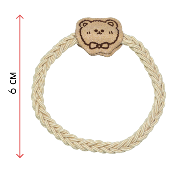 Фото Резинки для волос Weisen WSAN-2277 Тедди, молочные, 2 шт. (Резинки)