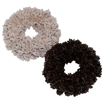 Резинки для волос Weisen WSCR-114 Мокко/Капучино, плюшевые, 2 шт.