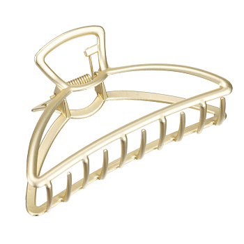 Заколка-краб для волос Dewal Beauty 3004BD, золотой матовый, 1шт.