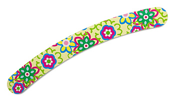 Пилка Weisen RRK-911 light green, бумеранг, 2х-сторонняя, 18 см, салатовая