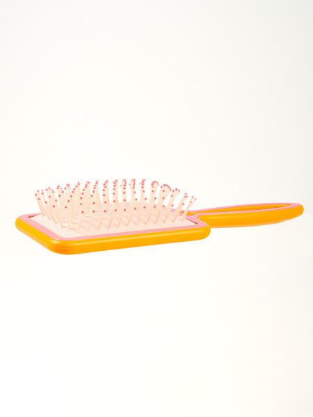 Фото Расческа для волос Weisen WS-2022-1 массжная, квадратная, оранжевый/розовый, 23,5 см (Расчёски и щётки)