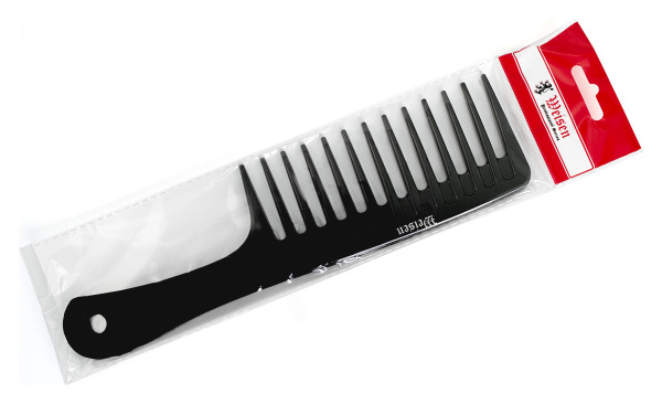 Фото Гребень Weisen ABS-75739 Black с ручкой, 25 см, черный (Гребни)