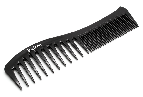 Фото Гребень Weisen ABS-04039 Black Волна комбинированный, 19,3 см, черный (Гребни)