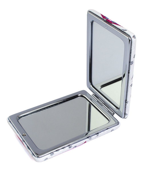 Фото Зеркало компактное Weisen WSPK-131-5 Судьба, прямоугольное, 8,5х6,2 см (Зеркала карманные)