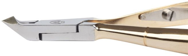 Фото Кусачки для кутикулы GD GD04-17540 золотистые, 4 мм (Маникюрные кусачки)