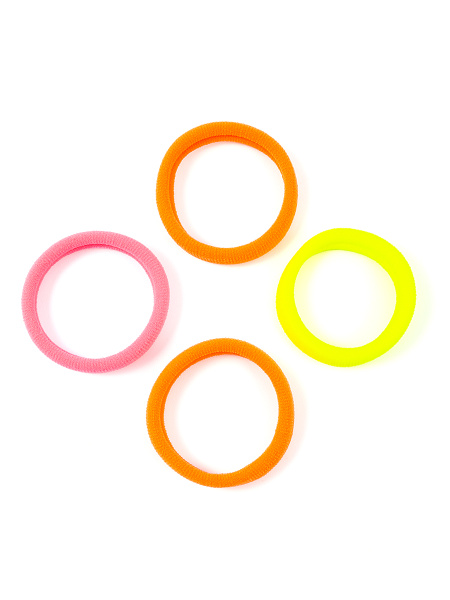 Фото Резинки для волос Weisen WS-2329-2 NEON Mix midi, мультиколор, 4 шт. (Резинки)