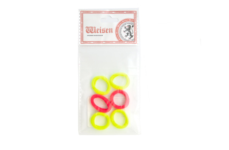 Фото Резинки для волос Weisen WS-88AA-5 NEON mini, желтый/фуксия, 6 шт. (Резинки)