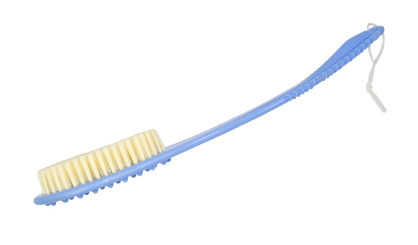 Фото Щетка для тела Weisen PA03034 Blue массажная, овальная, 37 см, голубая (Щётки для тела)