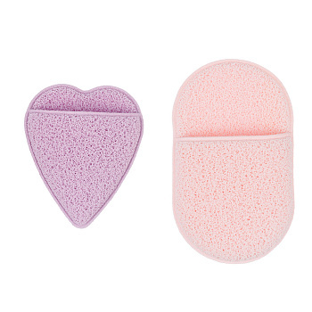 Набор спонжей для умывания Dewal Beauty SFS-68/126, 2 шт.