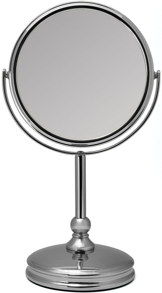 Фото Зеркало Weisen HIC-1059B Silver, настольное, 5X-увеличение, h 17 см. (Зеркала настольные)