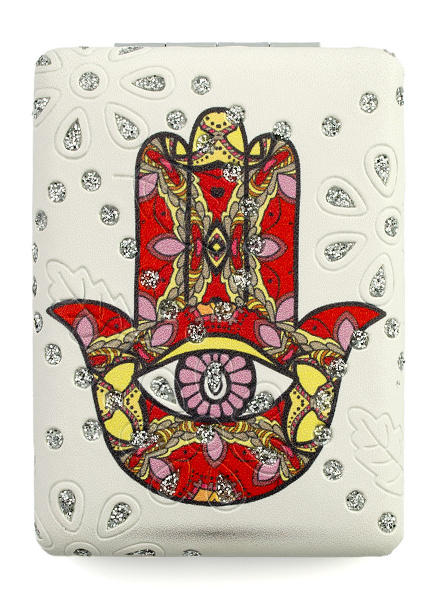 Фото Зеркало компактное Weisen WSPK-131-4 Судьба, прямоугольное, 8,5х6,2 см (Зеркала карманные)