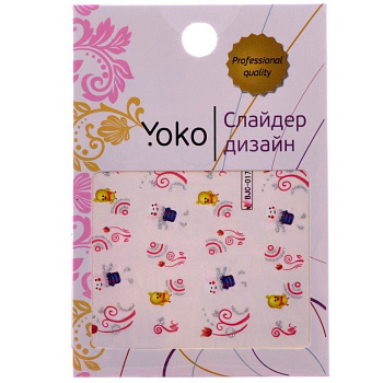 Слайдер-дизайн для ногтей Yoko Y SD-BJC 017