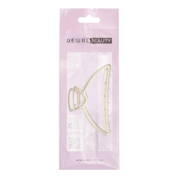Фото Заколка-краб для волос Dewal Beauty 3004BD, золотой матовый, 1шт. (Заколки)