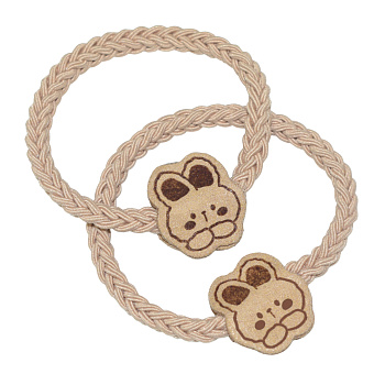 Резинки для волос Weisen WSAN-2278 Банни, бежевые, 2 шт.