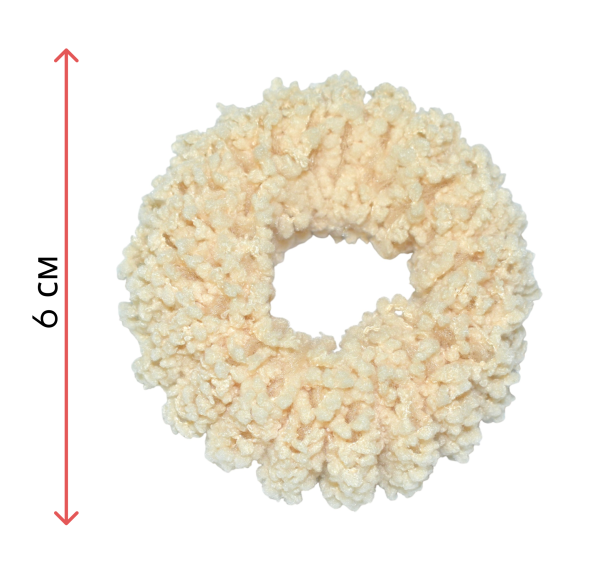 Фото Резинки для волос Weisen WSCR-114 Ваниль/Карамель, плюшевые, 2 шт. (Резинки)