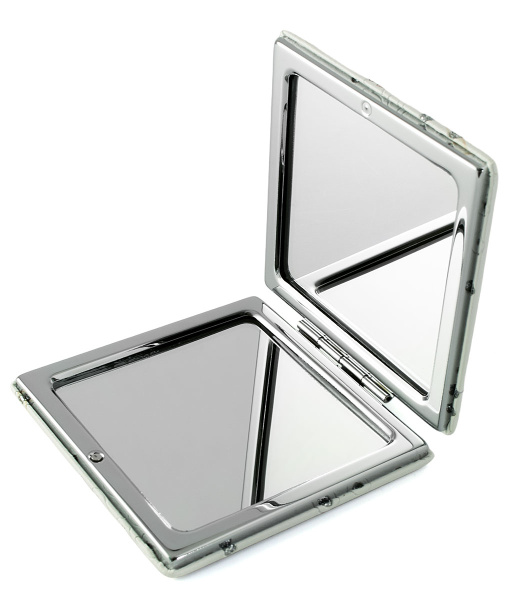 Фото Зеркало компактное Weisen WSPK-144-4 Make-up, квадратное, 7,2х7,2 см (Зеркала карманные)