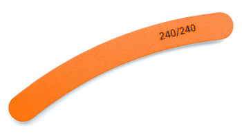 Пилка-баф Weisen WS-1124 оранжевая, 240/240, 18 см