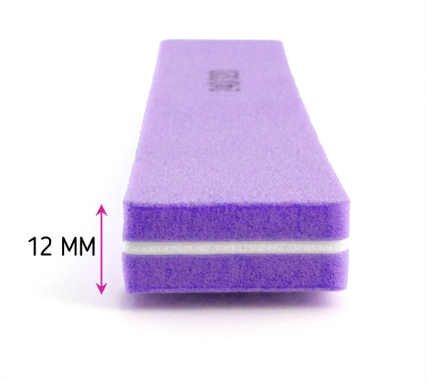 Фото Полировка Weisen WS-1122 purple, 240/320, 18 см, фиолетовая (Полировки для ногтей)