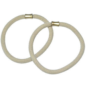 Резинки для волос Weisen WSNA-1217-1 слоновая кость, 2 шт