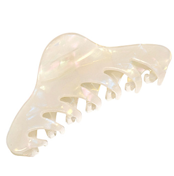 Заколка-краб для волос Weisen WSRJ-836 Белый перламутр, средний, 11,5 см, 1 шт.