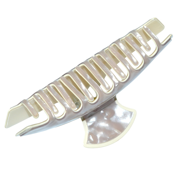 Фото Заколка-краб для волос Weisen WSRJ-884 Серый перламутр, средний, 11,5 см, 1 шт. (Заколки)