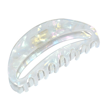 Заколка-краб для волос Weisen WSRJ-838 Белый перламутр, средний, 10 см, 1 шт.