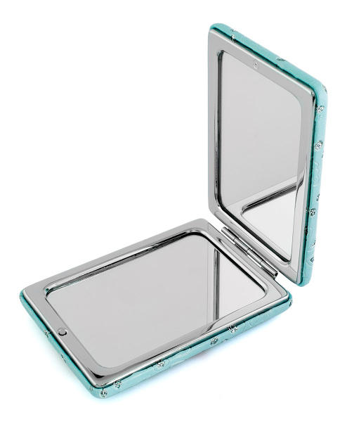 Фото Зеркало компактное Weisen WSPK-131-3 Судьба, прямоугольное, 8,5х6,2 см (Зеркала карманные)