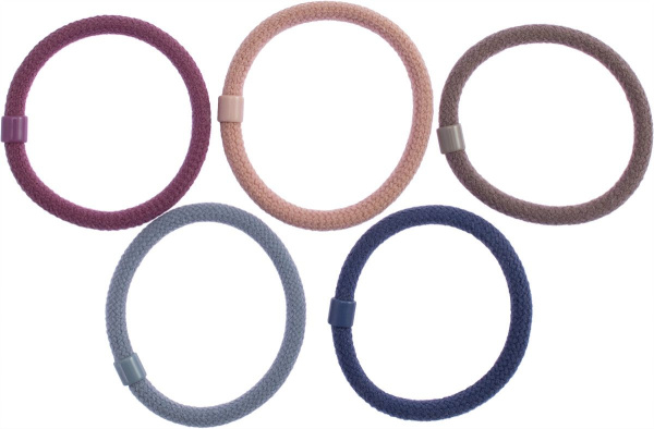 Фото Резинки для волос Weisen WSKG-193D цветные, 5 шт. (Резинки)