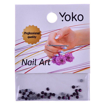 Стразы для дизайна ногтей Yoko Y STR 9, стекло